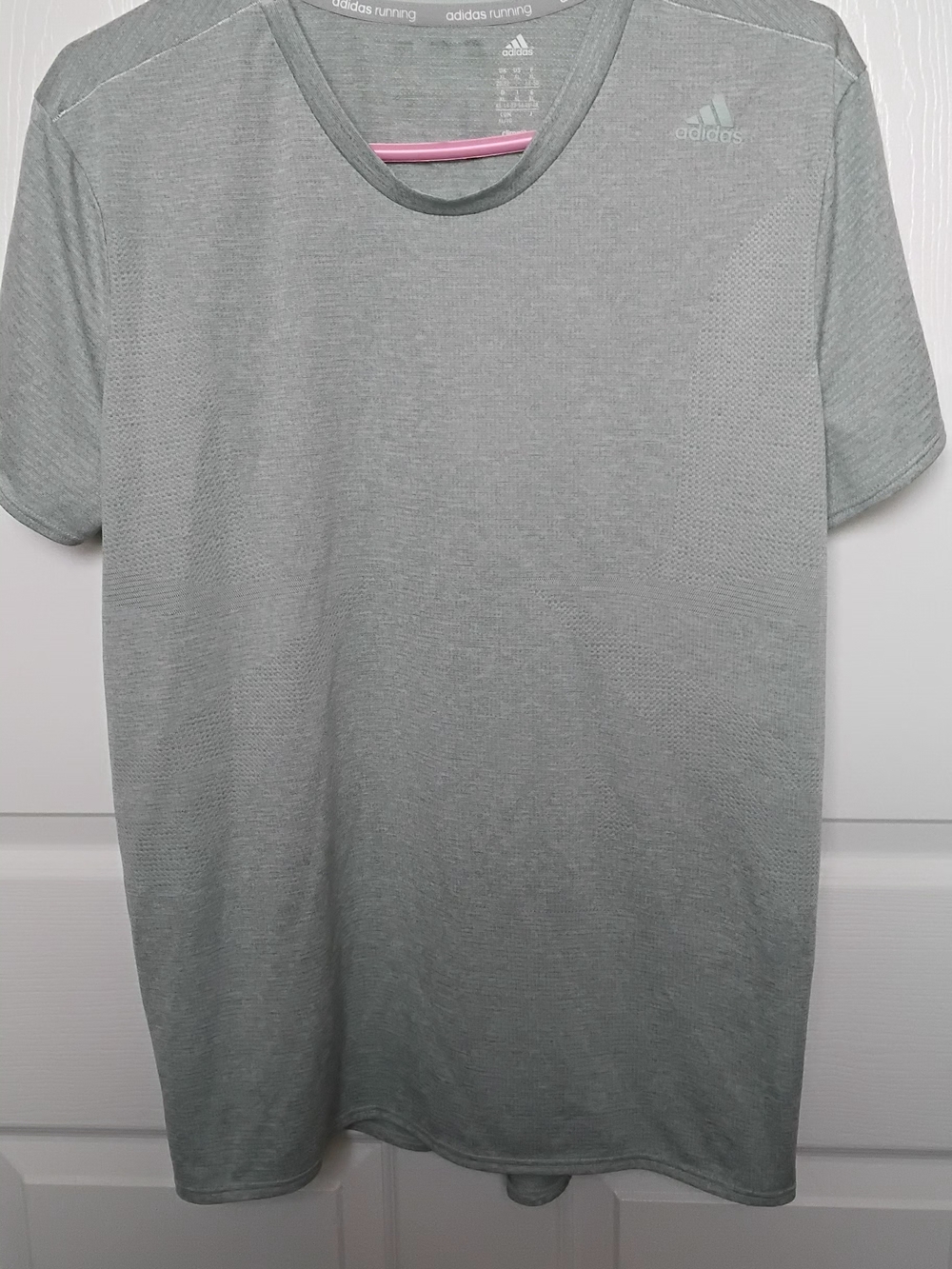 adidas Men’s Gray/greenShort-Sleeve Performance Tee